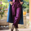Robe Reine — Velours côtelé bleu officier - Quintessence