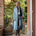 Robe Reine — Velours côtelé vert d'eau - Quintessence