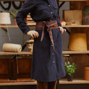 Robe Reine — Velours milleraie marine - Quintessence