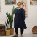 Robe Rosine - flanelle grise - Quintessence