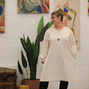 Robe Rosine - flanelle grise - Quintessence