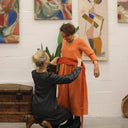 Robe Rosine - jean de coton noir - Quintessence