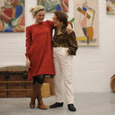 Robe Rosine - velours milleraies terre cuite - Quintessence