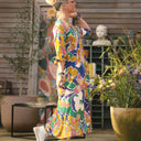 Robe Ryme - viscose nymphéas - Quintessence