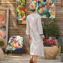 Robe Soizic - satin de coton fleurs de printemps - Quintessence