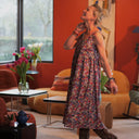 Robe Solène - coton Floraison améthyste - Quintessence