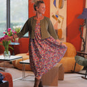 Robe Solène - coton Floraison améthyste - Quintessence