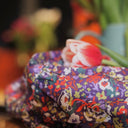 Robe Solène - coton Floraison améthyste - Quintessence