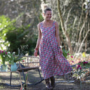 Robe Solène - coton Jardin Framboise - Quintessence