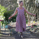 Robe Solène - coton Jardin Framboise - Quintessence