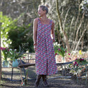 Robe Solène - coton Jardin Framboise - Quintessence