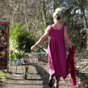 Robe Solène - Coton - lin bougainvillier - Quintessence