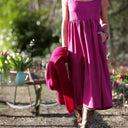 Robe Solène - Coton - lin bougainvillier - Quintessence