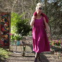 Robe Solène - Coton - lin bougainvillier - Quintessence