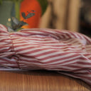 Robe Solène - coton rayé framboise - Quintessence