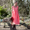 Robe Solène - double gaze de coton Pastèque - Quintessence