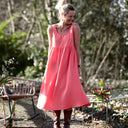 Robe Solène - double gaze de coton Pastèque - Quintessence