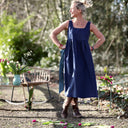 Robe Solène - Lin bleu indigo - Quintessence