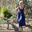 Robe Solène - Lin bleu indigo - Quintessence