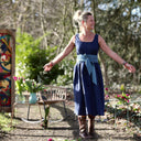 Robe Solène - Lin bleu indigo - Quintessence