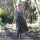 Robe Solène - Lin kaki - Quintessence