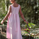 Robe Solène - Lin rose dragé - Quintessence