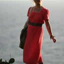 Robe Stella - double gaze de coton rose gourmand - Quintessence