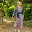 Robe Sybille — Coton lavé Fleurs de juin - Quintessence