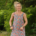 Robe Sybille — Coton lavé Fleurs de juin - Quintessence