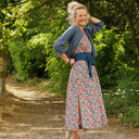 Robe Sybille — Coton lavé Fleurs de juin - Quintessence