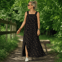 Robe Sybille — Coton lavé Herbier romantique - Quintessence