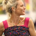 Robe Sybille — Coton lavé Jardin romantique - Quintessence