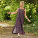 Robe Sybille — Coton lavé Jardin romantique - Quintessence