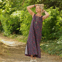 Robe Sybille — Coton lavé Jardin romantique - Quintessence