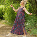 Robe Sybille — Coton lavé Jardin romantique - Quintessence