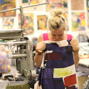 Robe Sybille — Satin de coton Atelier d'artiste - Quintessence