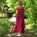 Robe Sybille — Viscose - lin rose fuchsia - Quintessence