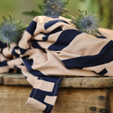 Robe Sybille — Viscose marine beige - Quintessence