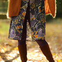 Robe Yuna - satin de coton Bois de Myrte - Quintessence