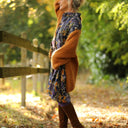 Robe Yuna - satin de coton Bois de Myrte - Quintessence