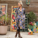 Robe Yuna - satin de coton Bois de Myrte - Quintessence