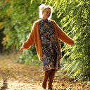 Robe Yuna - satin de coton Bois de Myrte - Quintessence