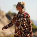 Robe Yuna - satin de coton Éclat Grenat - Quintessence