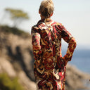 Robe Yuna - satin de coton Éclat Grenat - Quintessence