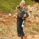 Robe Yuna - satin de coton Ondée botanique - Quintessence