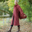 Robe Yuna - velours côtelé grenat - Quintessence