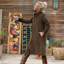 Robe Yuna - velours côtelé moka - Quintessence