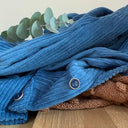 Robe Yuna - Velours côtelé navy - Quintessence