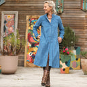 Robe Yuna - Velours côtelé navy - Quintessence