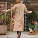 Robe Yuna - velours côtelé sable - Quintessence